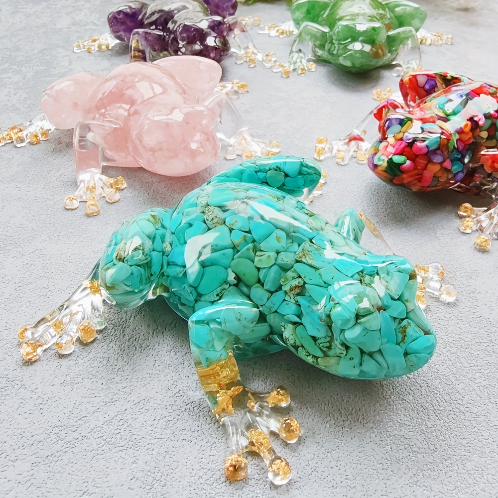 クリスタル接着剤で作るカエル、クリスタルカエルの工芸品、イン - Home Decor Y2K のレビューと価格