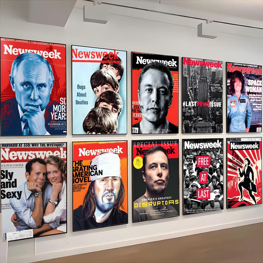 雑誌ニュース、N-ニュースウィークのポスター、クラシックな壁 - Home Decor Magazine のレビューと価格